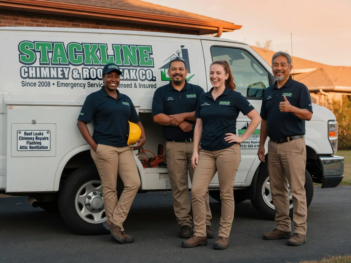 Chimney flashing repair company in Lexington, OR